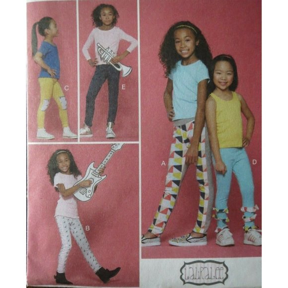 New McCalls M7560 Girls Leggings Pattern Size 3-6 - Picture 3 of 12